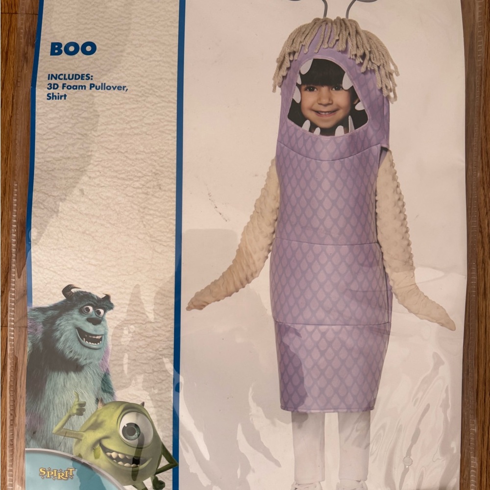 Monster Inc Boo Costume - Lavender and Cream